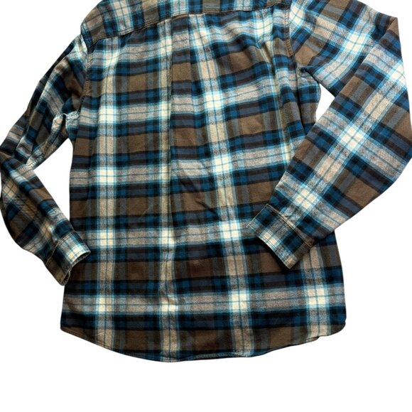 Eddie Bauer Plaid Check Flannel Button Down Shirt 100% Cotton Size Men's TL Lg - Picture 8 of 11